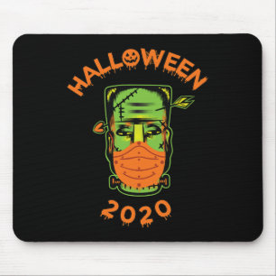Alfombrilla De Ratón Cuarentena-o-ween frankenstein con colecta de másc
