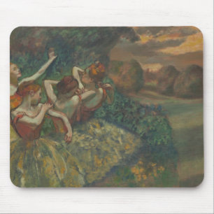 Alfombrilla De Ratón Cuatro bailarinas de Edgar Degas, Ballet Arte Fino