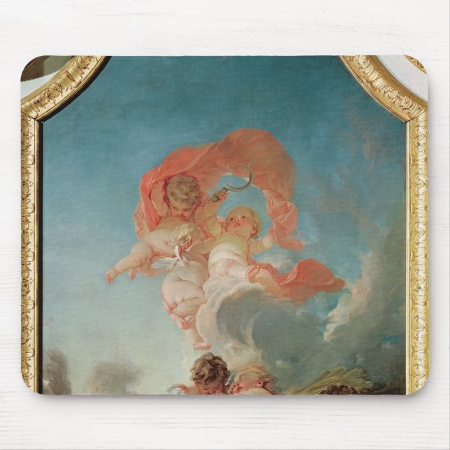 Alfombrilla De Ratón Cuatro estaciones en el Salle du Conseil - verano (Frente)