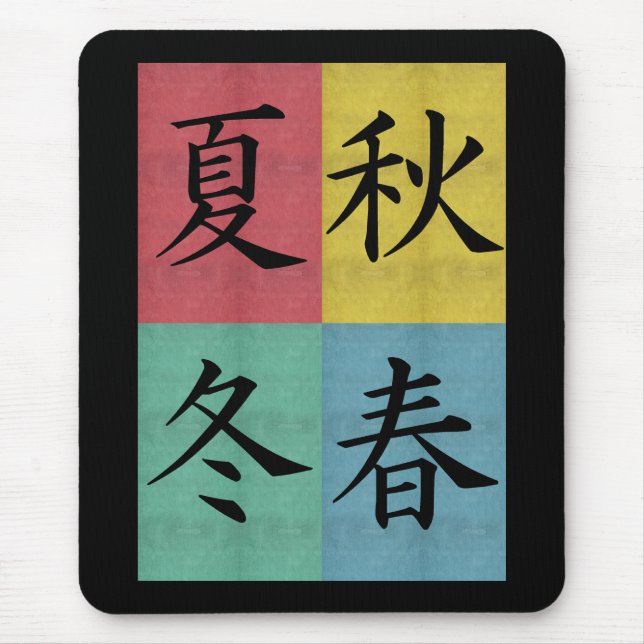 Alfombrilla De Ratón Cuatro estaciones Mousepad (Frente)