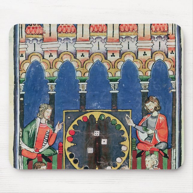 Alfombrilla De Ratón Cuatro jugadores árabes del backgammon (Frente)