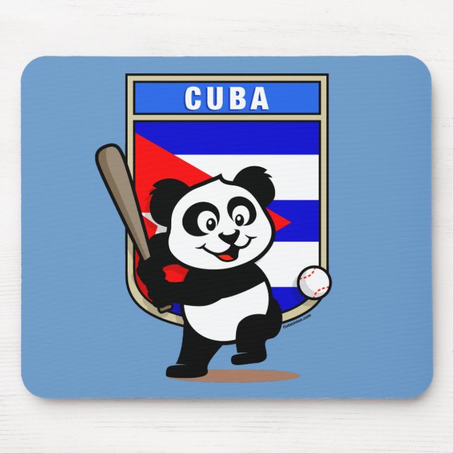 Alfombrilla De Ratón Cuba Béisbol Panda (Frente)