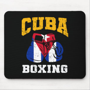 Alfombrilla De Ratón Cuba Guantes de boxeo Bandera Cubana Equipo de Box