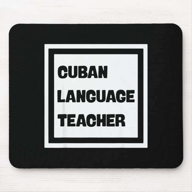 Alfombrilla De Ratón Cuban Language Teacher  (Frente)