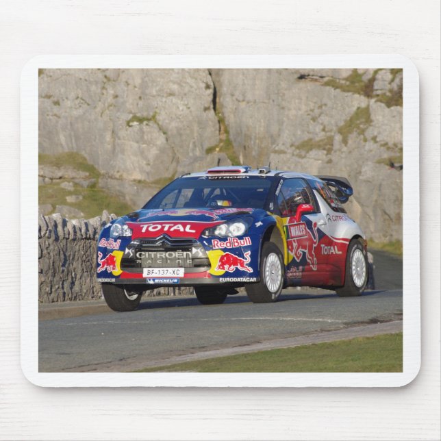 Alfombrilla De Ratón Cubierta del coche de la reunión de WRC (Frente)