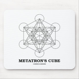 Alfombrilla De Ratón Cubo de Metatrón (Geometría Sagrada)