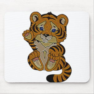 Alfombrilla De Ratón Cubo de tigre