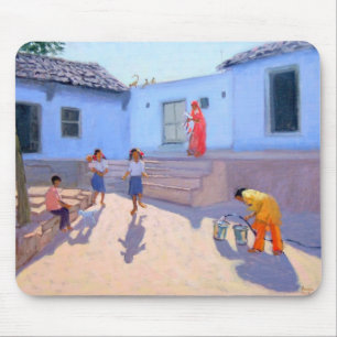 Alfombrilla De Ratón Cubos de agua de relleno Rajasthán la India