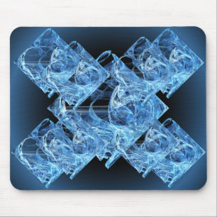 Alfombrilla De Ratón Cubos de hielo azules