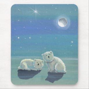 Alfombrilla De Ratón Cubos de oso polar Mousepad
