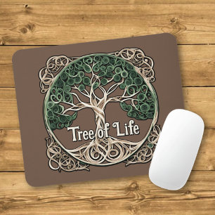 Alfombrilla De Ratón Cuchillo de papel de árbol de vida