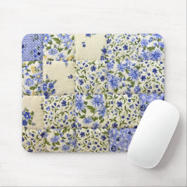 Alfombrilla De Ratón Cuchillo floral azul