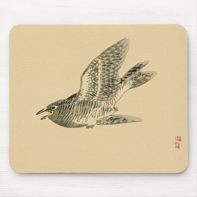 Alfombrilla De Ratón Cuckoo (arte japonés) (de Kono Bairei) (Frente)