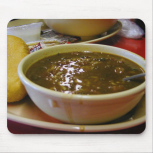 Alfombrilla De Ratón Cuencos de Rolls del Gumbo