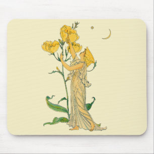 Alfombrilla De Ratón Cuento de Hadas Antiguo, Primula, Walter Crane