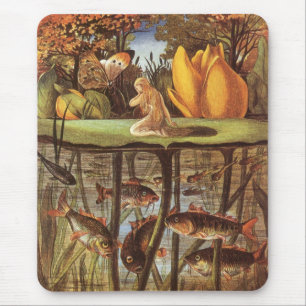 Alfombrilla De Ratón Cuento de hadas vintage Thumbelina, Eleanor Vere B
