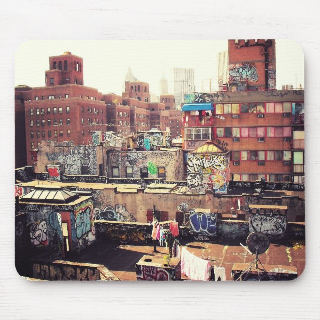 Alfombrilla De Ratón Cuerdas para tender la ropa y pintada (Frente)