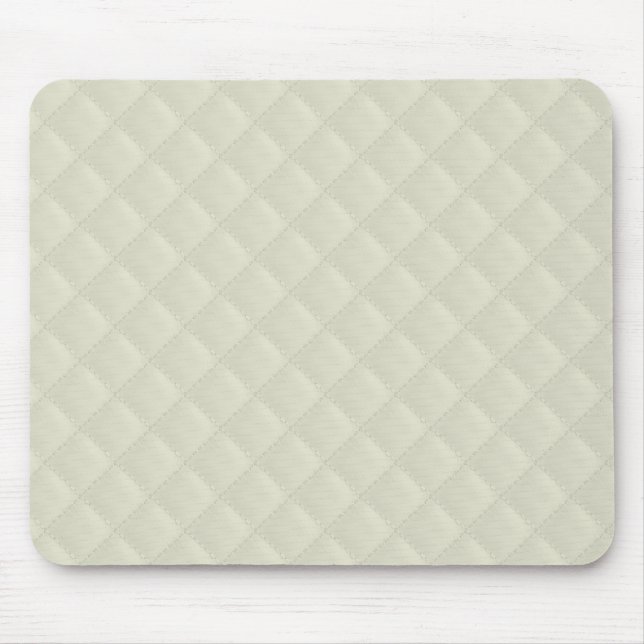 Alfombrilla De Ratón Cuero acolchado crema (Frente)