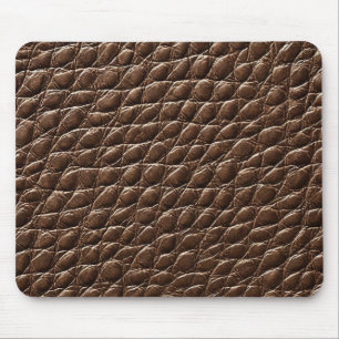 Alfombrilla De Ratón 🖤 Cuero Marrón Fuerte Escritorio Oficina Moderna
