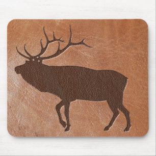 Alfombrilla De Ratón Cuero repujado de los alces