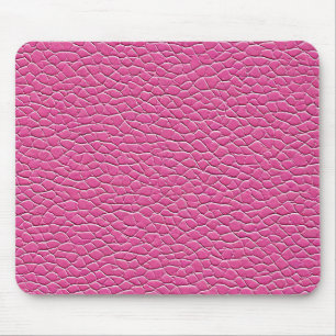 Alfombrilla De Ratón 💗 Cuero Rosa Suave Chic Oficina Tranquila 💗