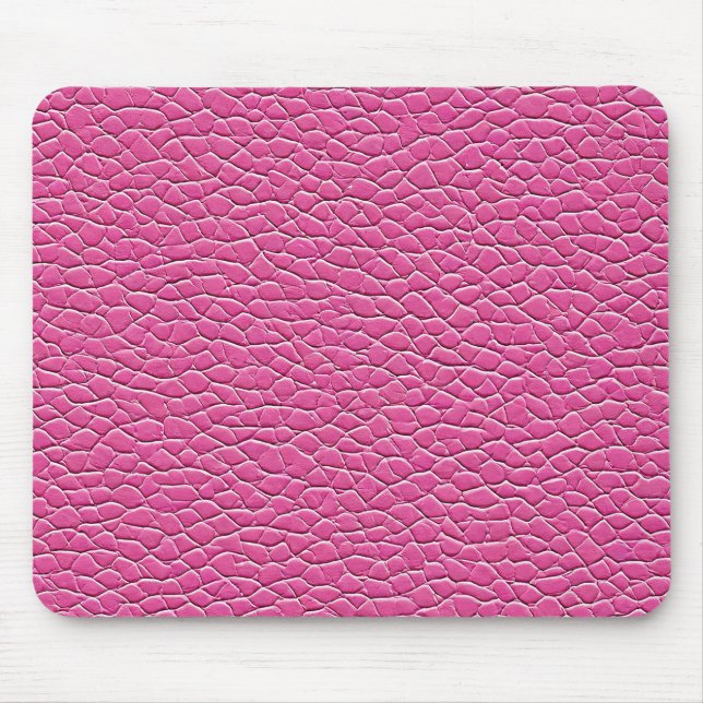 Alfombrilla De Ratón 💗 Cuero Rosa Suave Chic Oficina Tranquila 💗 (Frente)