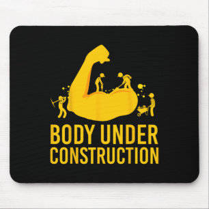 Alfombrilla De Ratón Cuerpo De Construcción De Cuerpo De Gimnasio Graci