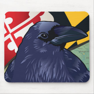 Alfombrilla De Ratón Cuervo del ciudadano, Maryland nunca más