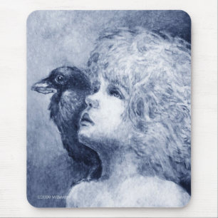 Alfombrilla De Ratón Cuervo en mi hombro II Mousepad