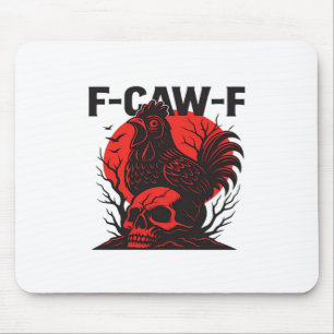 Alfombrilla De Ratón Cuervo F-Caw-F Humor Gótico Divertido