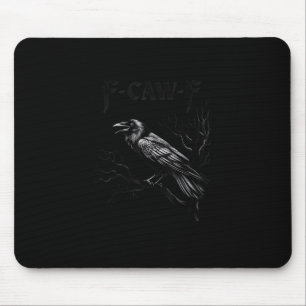 Alfombrilla De Ratón Cuervo, F-Caw-F Pájaro Retro Clásico
