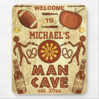 Cueva divertida del hombre con su personalizado