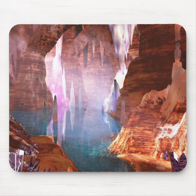 Alfombrilla De Ratón Cuevas brillantes Mousepad (Frente)