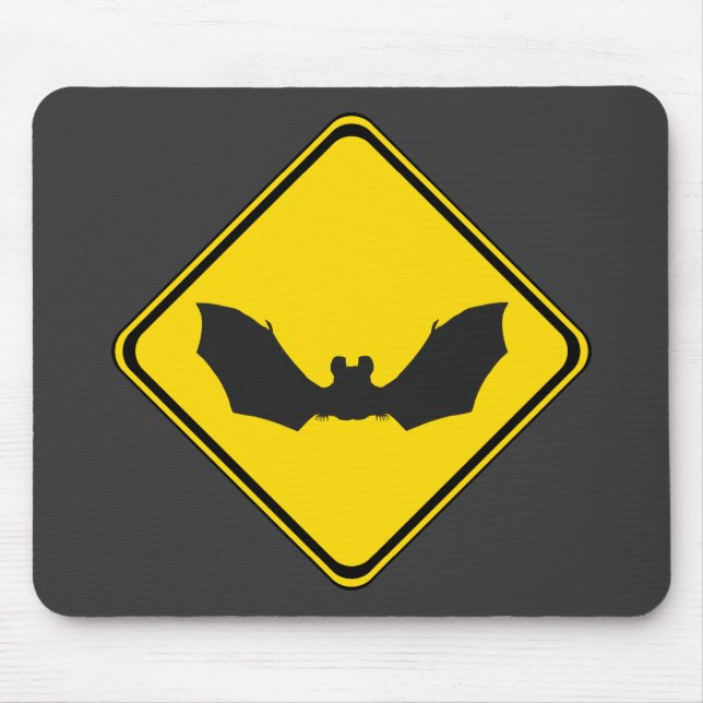 Alfombrilla De Ratón Cuidado: ¡Bats! (Frente)