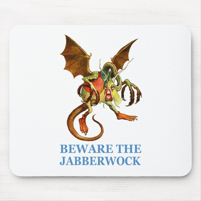 ALFOMBRILLA DE RATÓN CUIDADO CON EL JABBERWOCK (Frente)