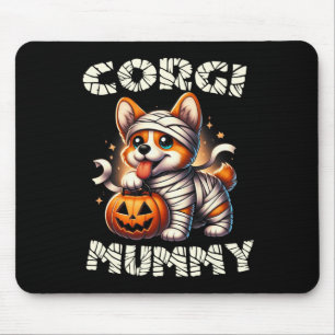 Alfombrilla De Ratón Cuidado disfraz de Halloween Corgi Mummy Dog Lover