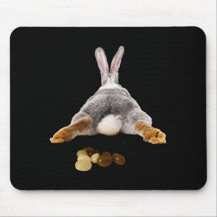 Alfombrilla De Ratón culo de conejo de Pascua divertido popo jelly bean
