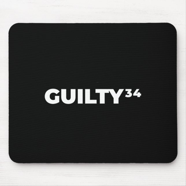 Alfombrilla De Ratón Culpable y#; Recuentos (Frente)