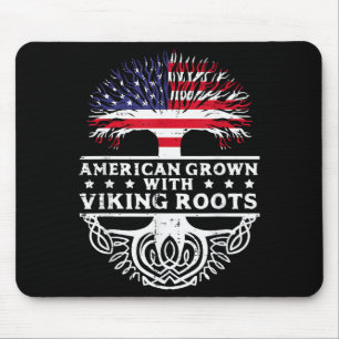 Alfombrilla De Ratón Cultivado En América Con Raíces Vikingas Hombres Á