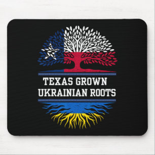 Alfombrilla De Ratón Cultivado en Texas con Raíces Ucranianas - Ucrania