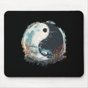 Alfombrilla De Ratón Cultura china Yin Yang Meditación Yoga Taoísta Fe