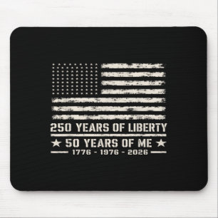 Alfombrilla De Ratón Cumpleaños 50 Nacido en 1976 Bandera Americana 250