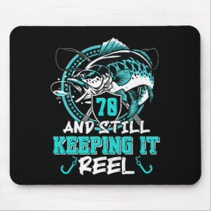 Alfombrilla De Ratón Cumpleaños 70 Pesca Divertido 70 Sigue Manteniéndo