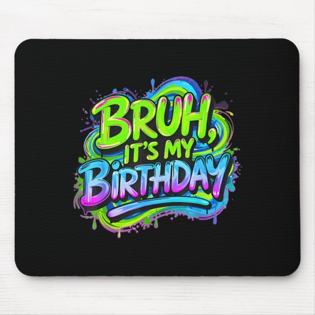 Alfombrilla De Ratón Cumpleaños de hermano divertido meme de cumpleaños (Frente)