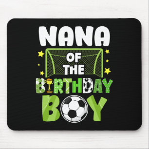Alfombrilla De Ratón Cumpleaños del niño de Nana fútbol Partido de fútb