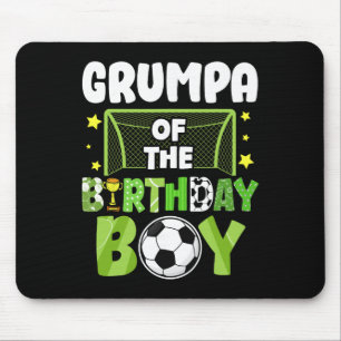 Alfombrilla De Ratón Cumpleaños del niño Grumpa de fútbol Fiesta famili