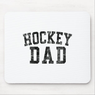 Alfombrilla De Ratón Cumpleaños del papá de hockey Clic Fuente negrita