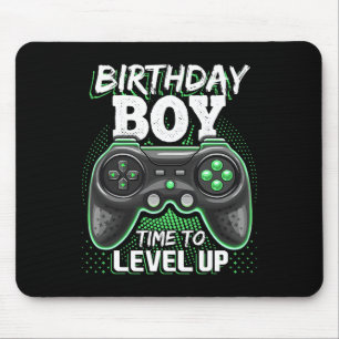 Alfombrilla De Ratón Cumpleaños Hora Del Niño Para Levantar Videojuego
