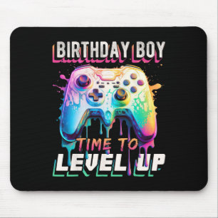Alfombrilla De Ratón Cumpleaños Hora Del Niño Para Levantar Videojuego