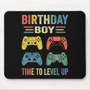 Alfombrilla De Ratón Cumpleaños Hora Del Niño Para Levantar Videojuego